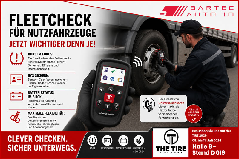 Besuchen Sie uns auf der TIRE2026 in Köln in Halle 8, Stand D019